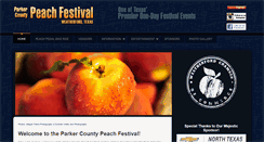 Desktop Screenshot of parkercountypeachfestival.org